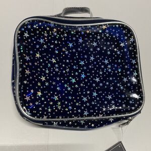 ULTA Beauty Starry Night Clear Navy Travel Cosmetic Bag NWT Holographic Silver